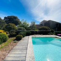 maison de vacances avec piscine et vue sur le Mont Ventoux 